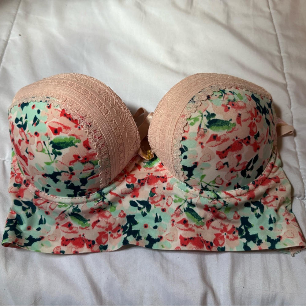 Daisy Fuentes Floral Multicolor Bra